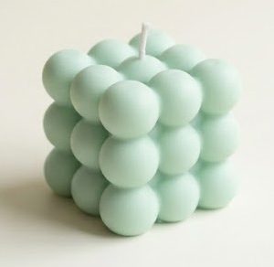 A Mint Green Bubble Cube
